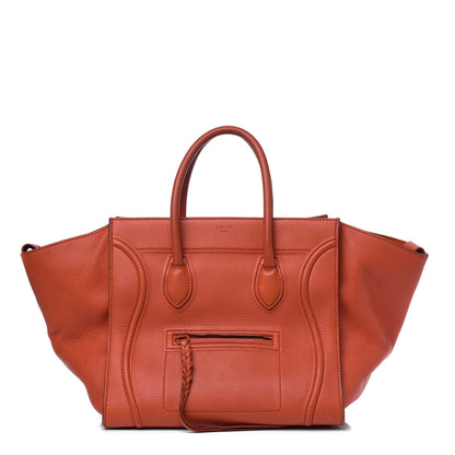 Celine Supple Calfskin Large Phantom Luggage Orange 1 of 8