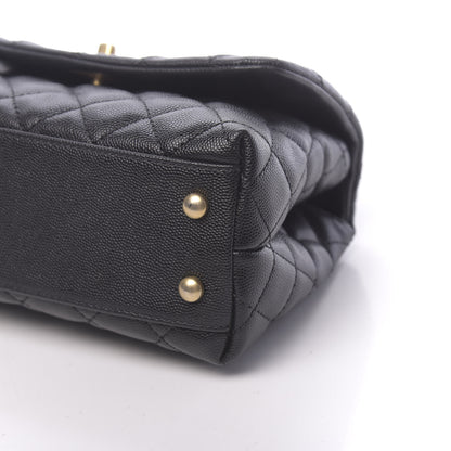 Chanel Caviar Quilted Mini Coco Handle Flap Black 9 of 10