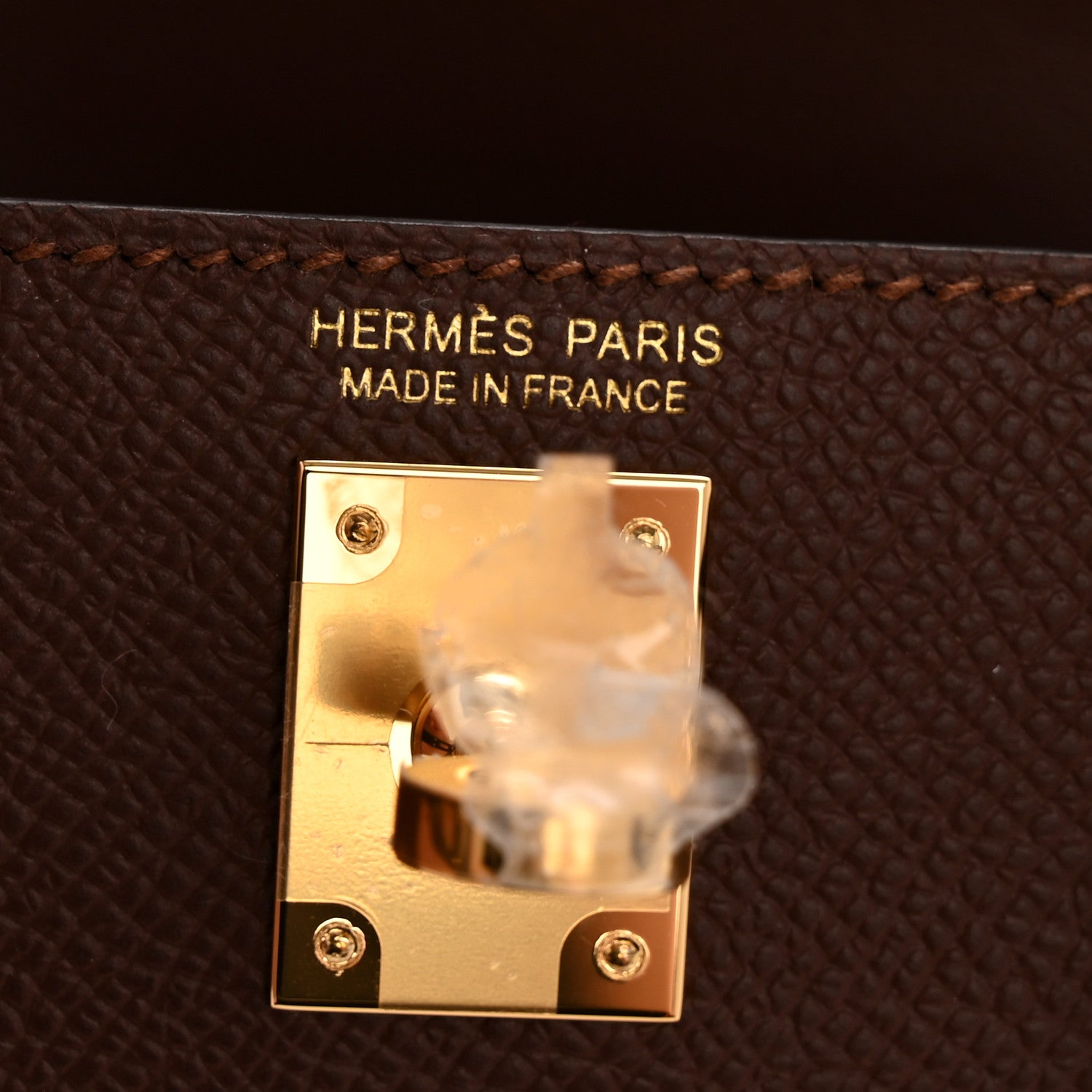 Hermes Epsom Tri-Color Mini Kelly Sellier 20 Terre Ebene Craie 6 of 11