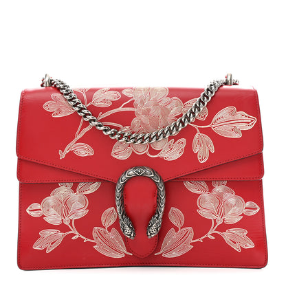 Gucci Calfskin Chinese New Year Medium Dionysus Shoulder Bag Hibiscus Red 1 of 11