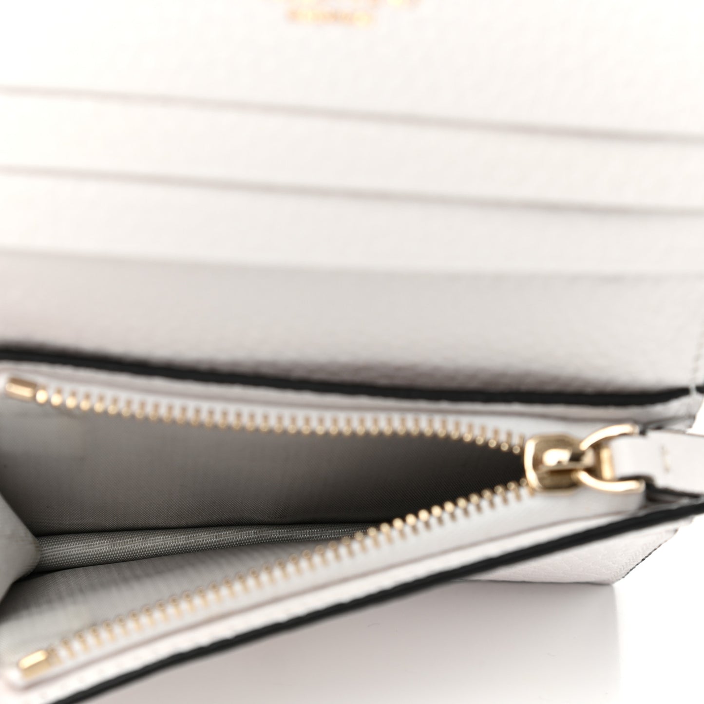 Pebbled Calfskin Rockstud French Flap Wallet Optic White
