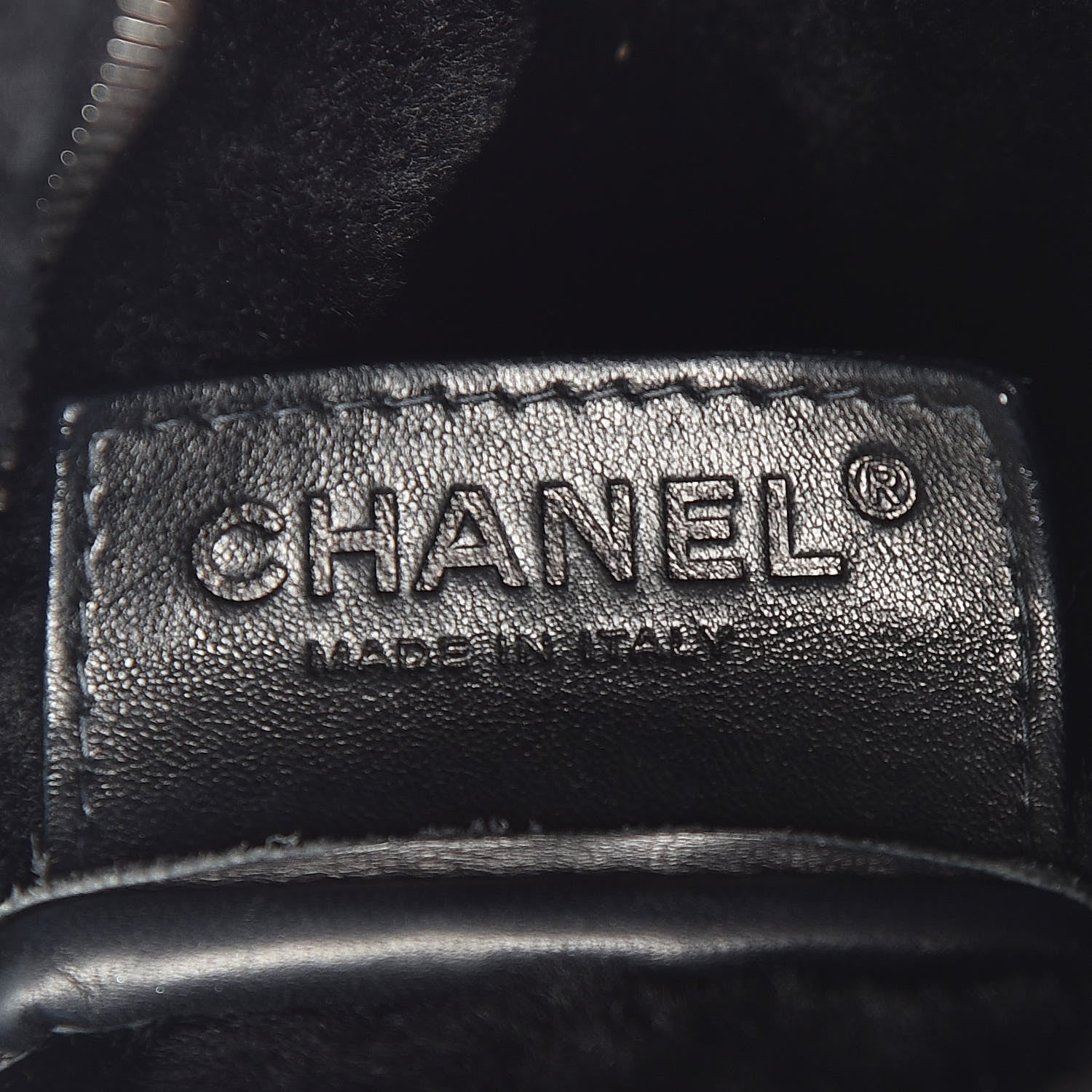 Chanel Shearling Suede Lambskin Stitched Hobo Black 8 of 10