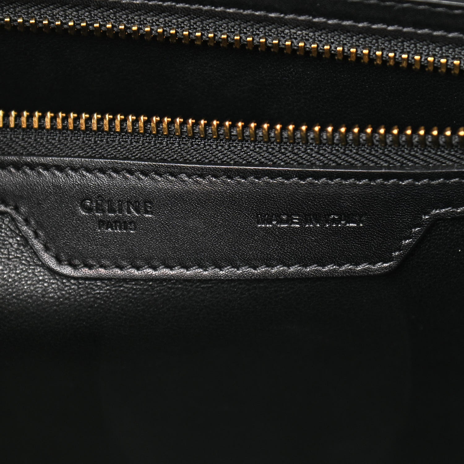 Celine Nubuck Drummed Calfskin Mini Bi-Color Luggage Black White 6 of 12