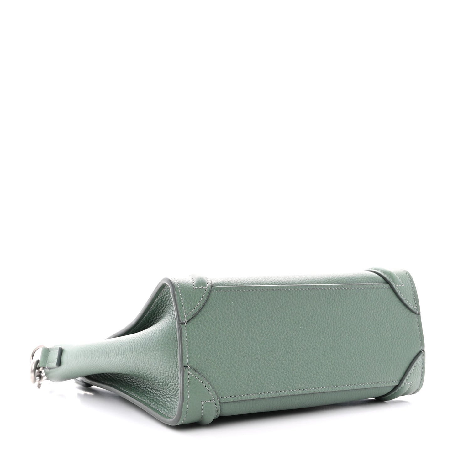 Drummed Calfskin Nano Luggage Celadon