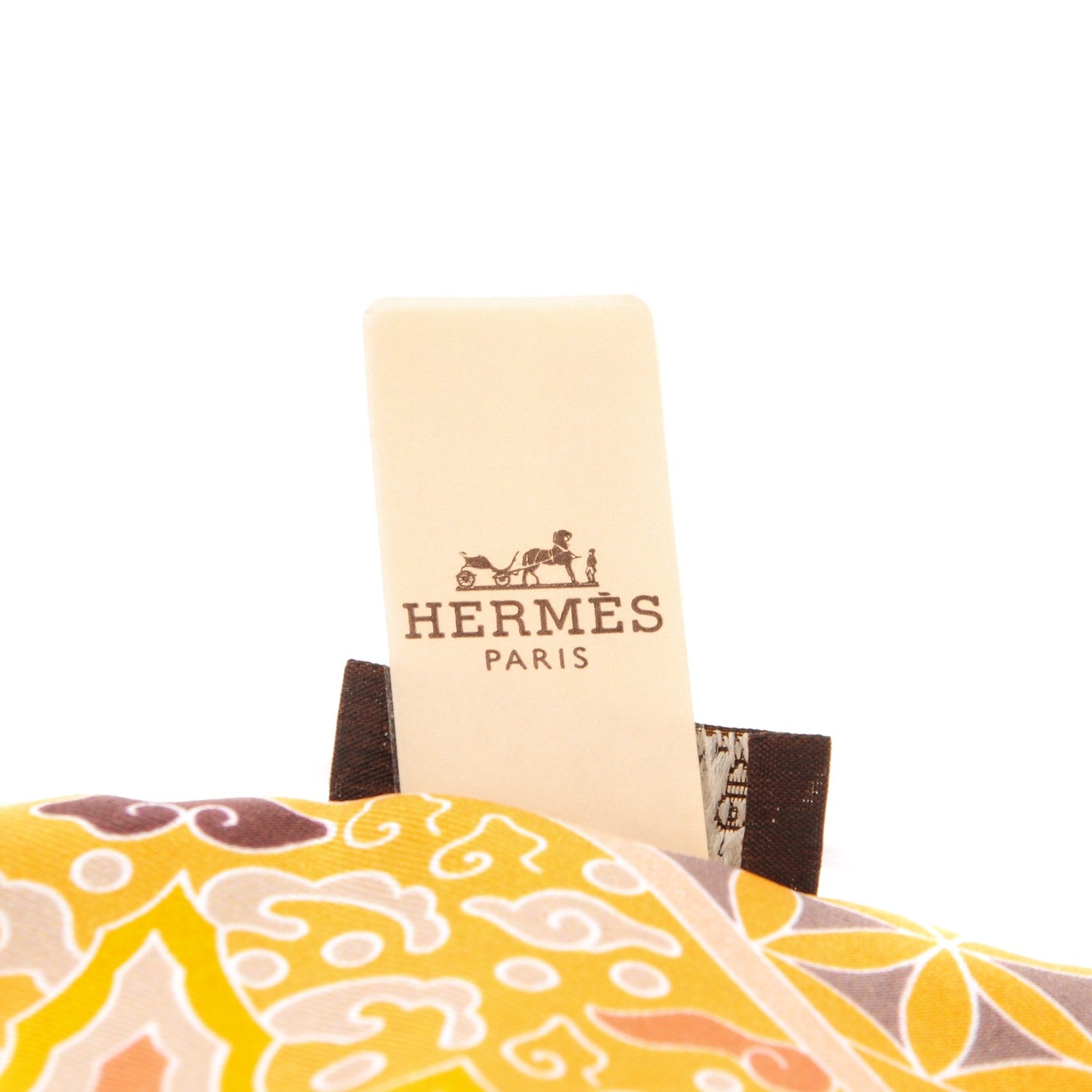 Hermes Silk Collections Imperiales Twilly Bouton D'Or Miel Vert 5 of 5