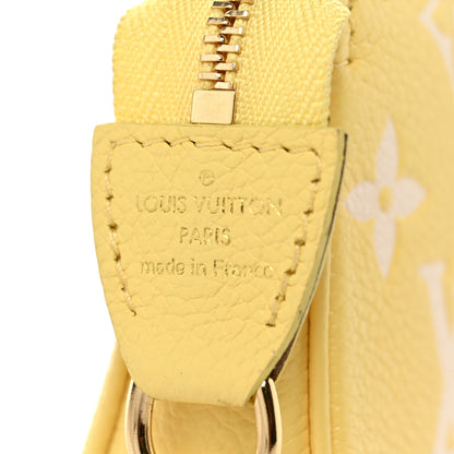 Louis Vuitton Empreinte Monogram Mini Pochette Accessories Lemon Curd Yellow 5 of 8