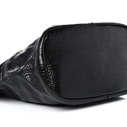 Givenchy Glazed Pebbled Calfskin Nightingale North South Tote Black 8 of 12