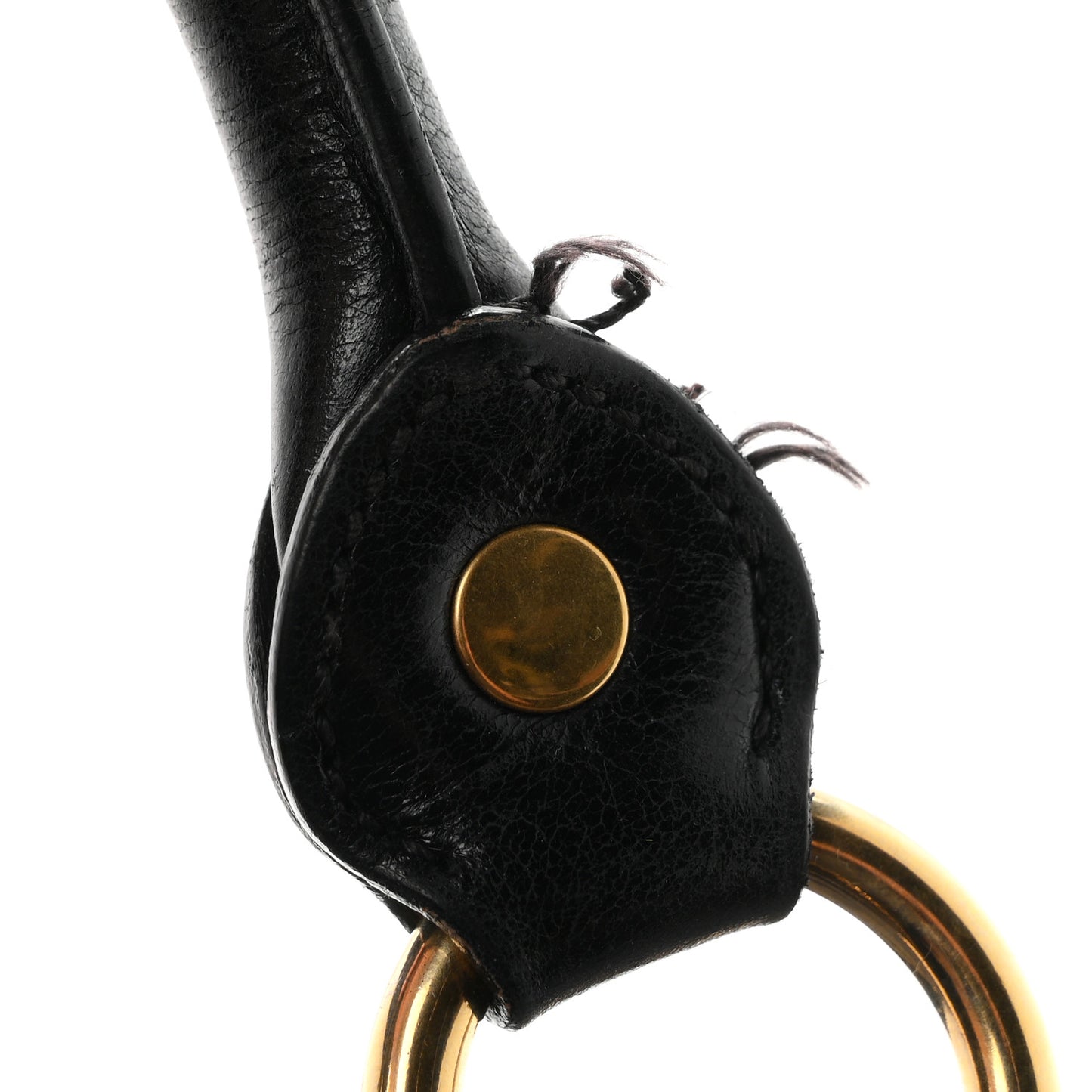 Vitello Lux Gathered Tote Black