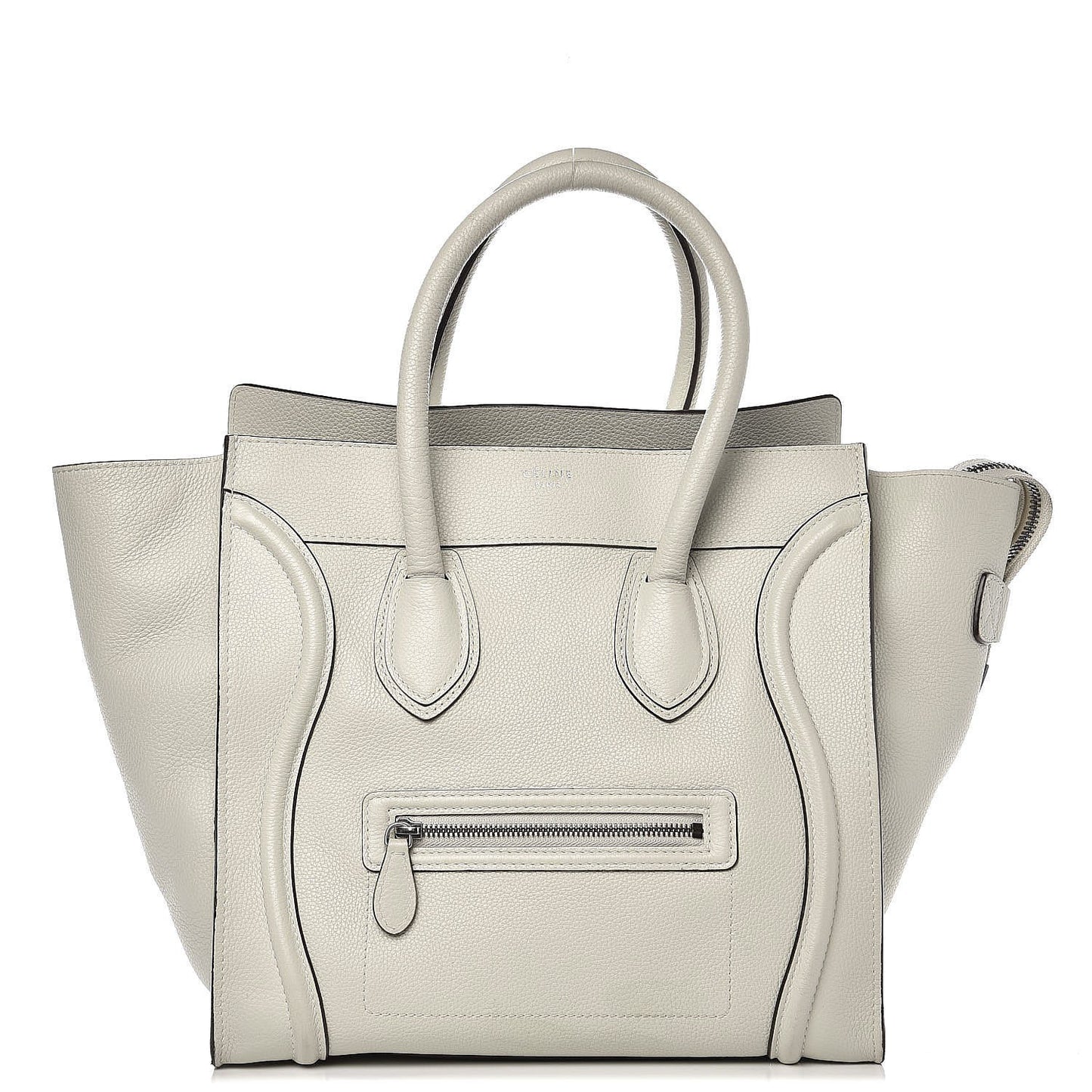 Drummed Calfskin Mini Luggage Lune