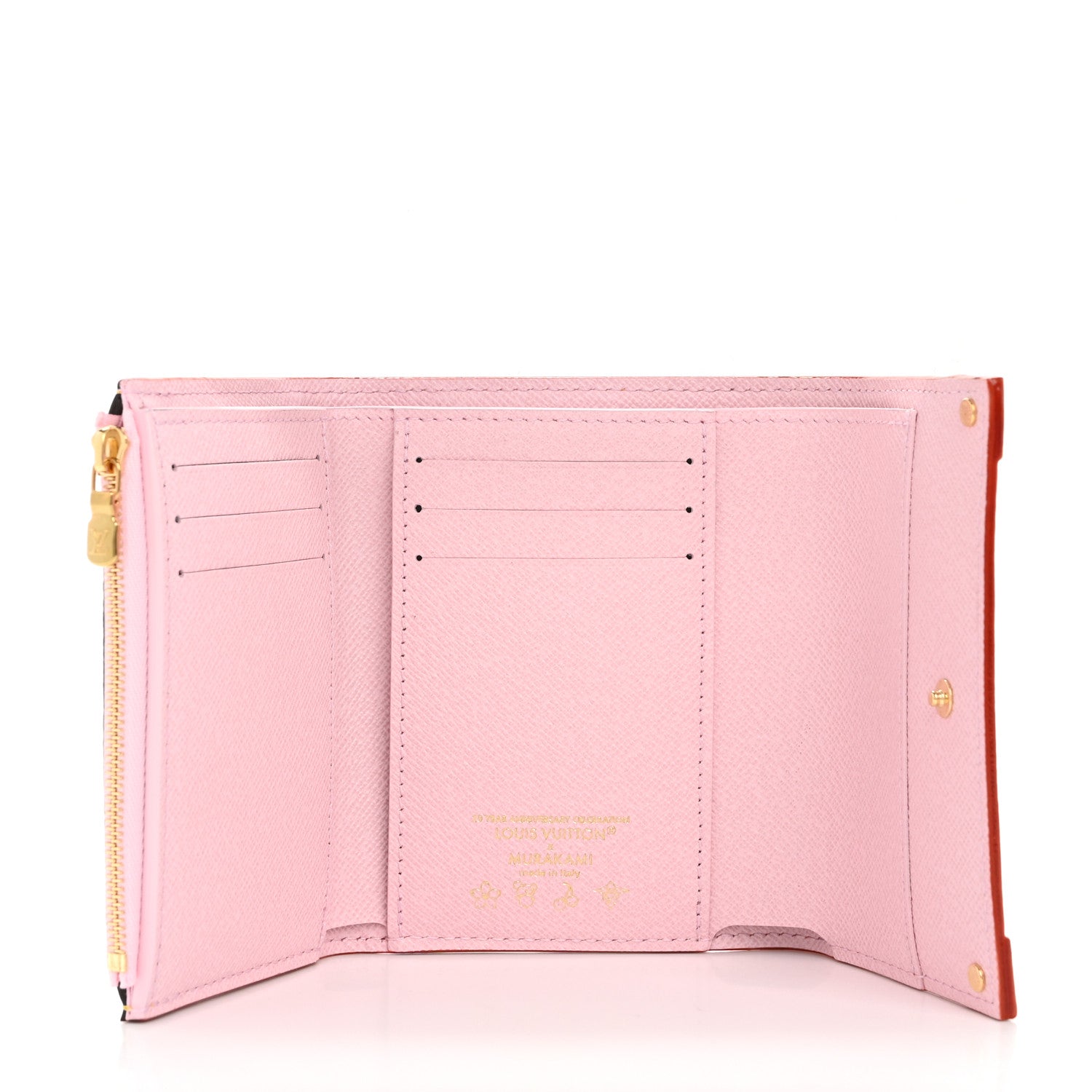 Louis Vuitton LV X TM Monogram Cherry Blossom Victorine Wallet Sakura Brown 5 of 6