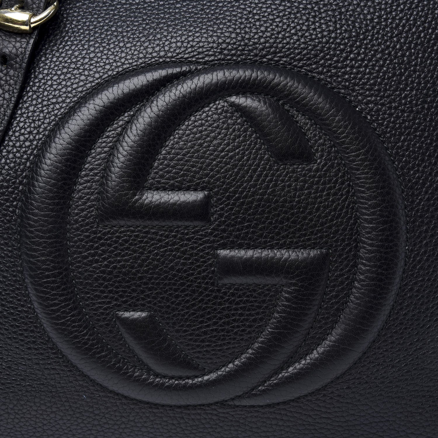 Gucci Pebbled Calfskin Large Soho Hobo Black 9 of 9