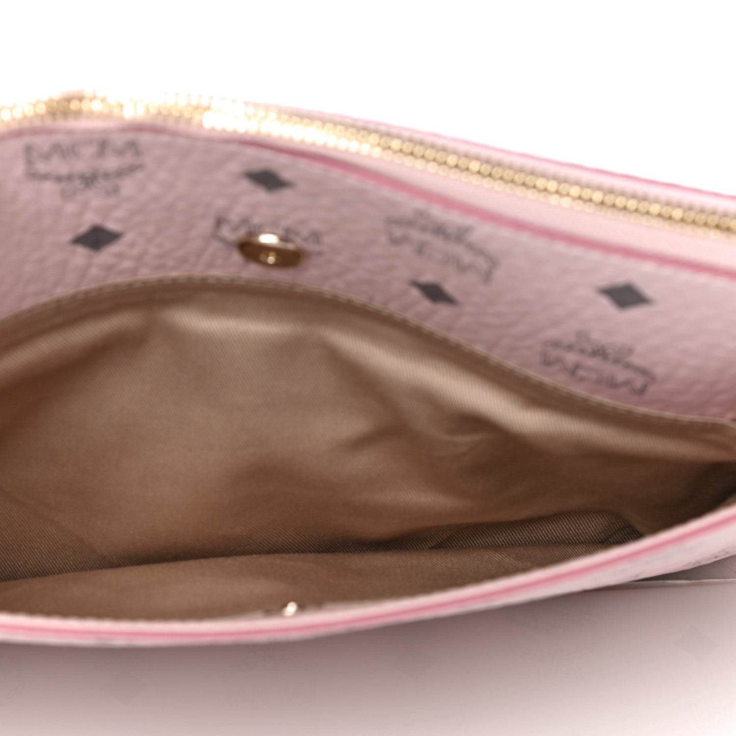 MCM Visetos Medium Crossbody Pouch Soft Pink 5 of 10
