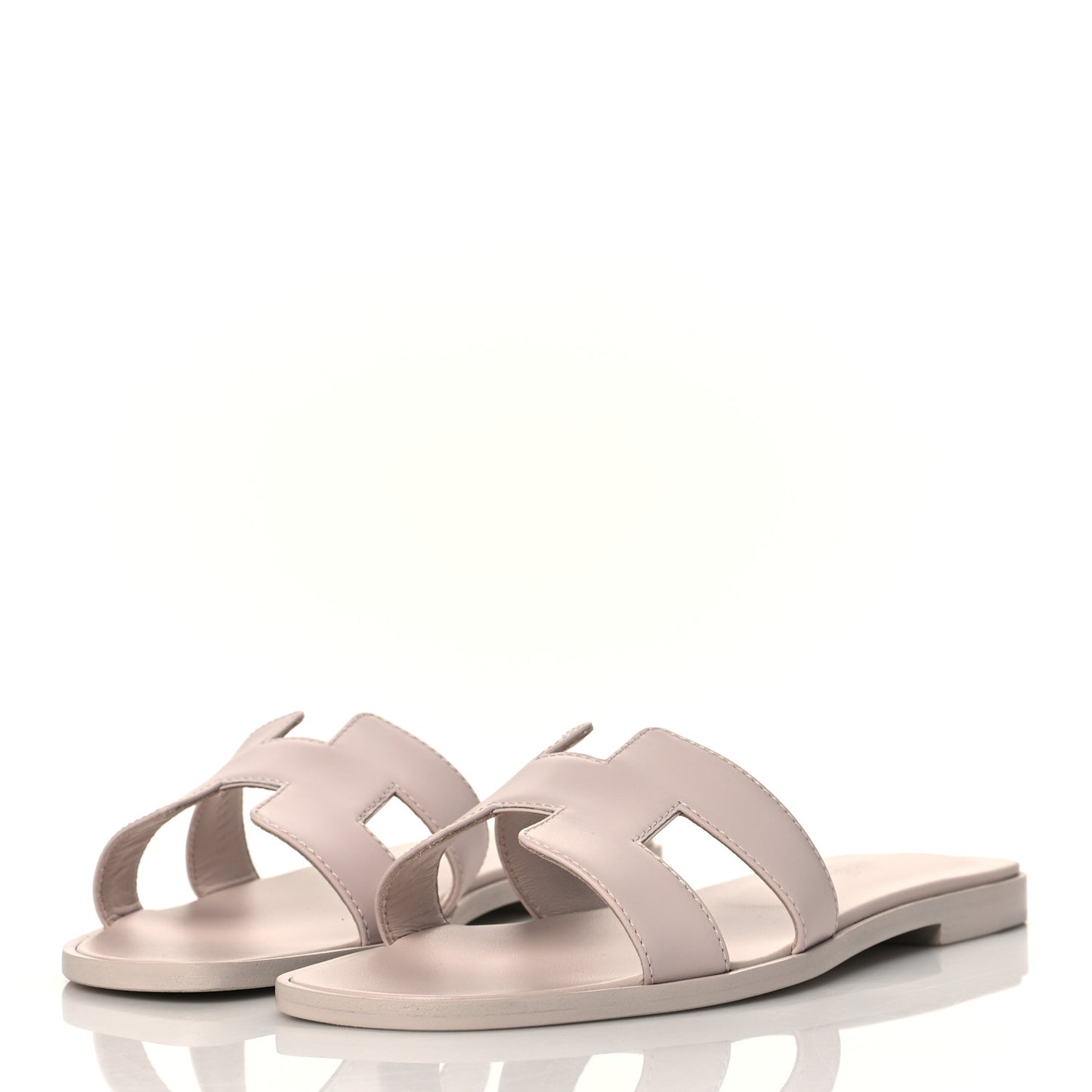 Box Calfskin Oran Sandals 36.5 Rose Pale