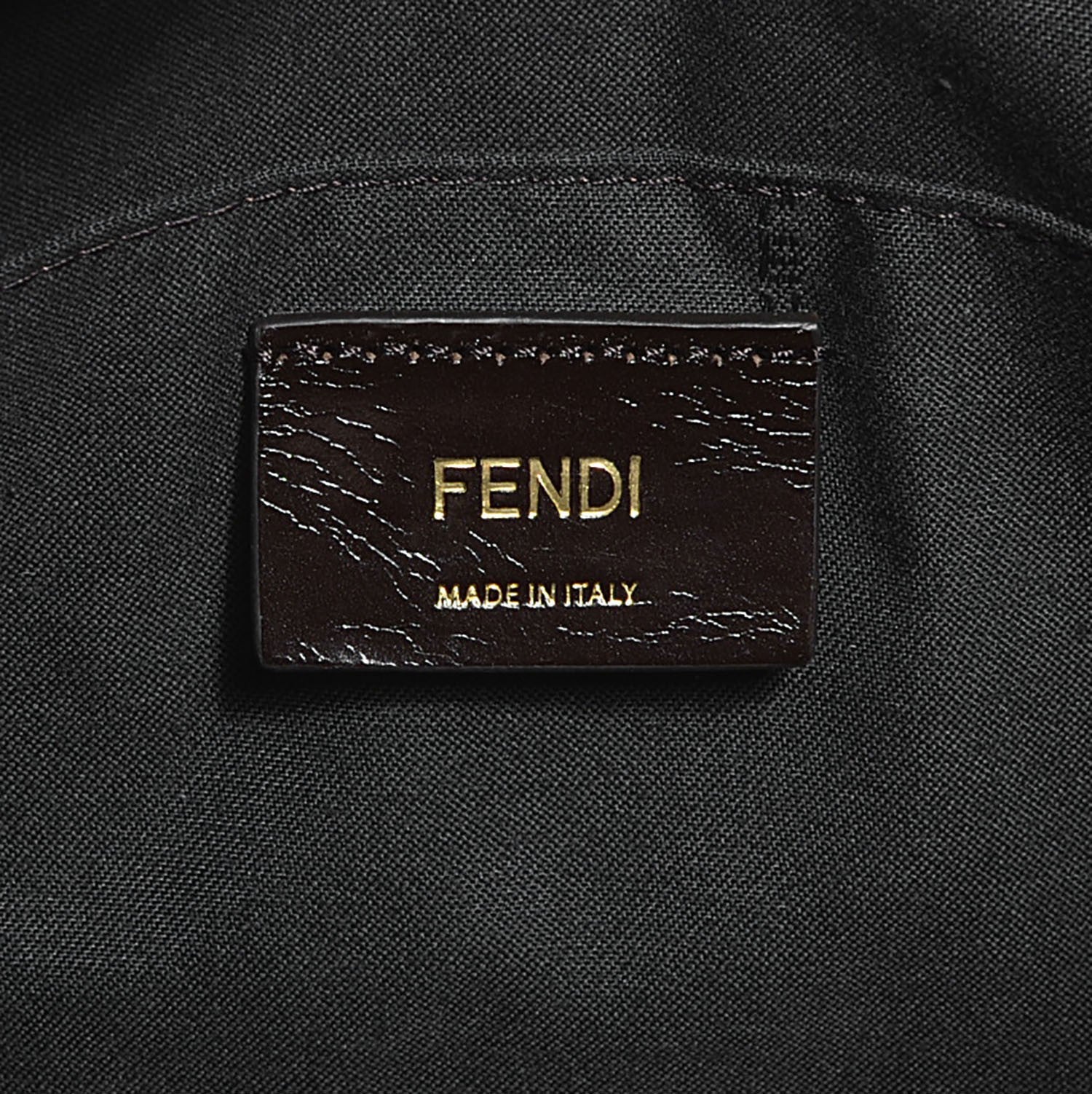 Fendi Zucca Vitello Artic Small Messenger Bag Tobacco Castagna 6 of 10