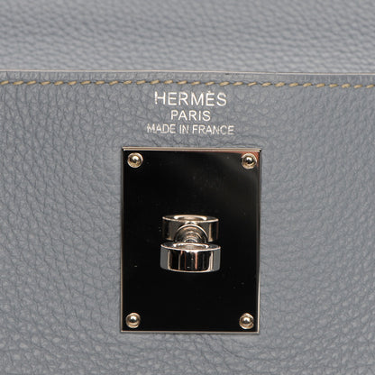 Hermes Togo Shoulder Kelly 40 Bleu Lin 21 of 23