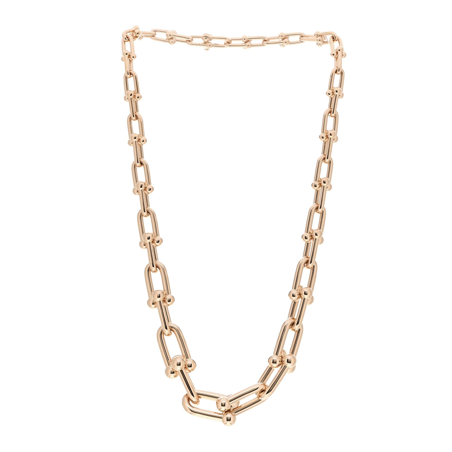 18K Rose Gold HardWear Graduated Link Necklace
