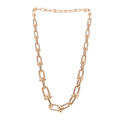 Tiffany 18K Rose Gold HardWear Graduated Link Necklace 3 of 4