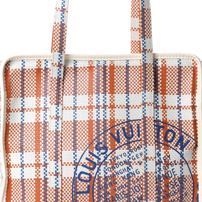 Louis Vuitton Woven Street Shopper PM Orange 13 of 13