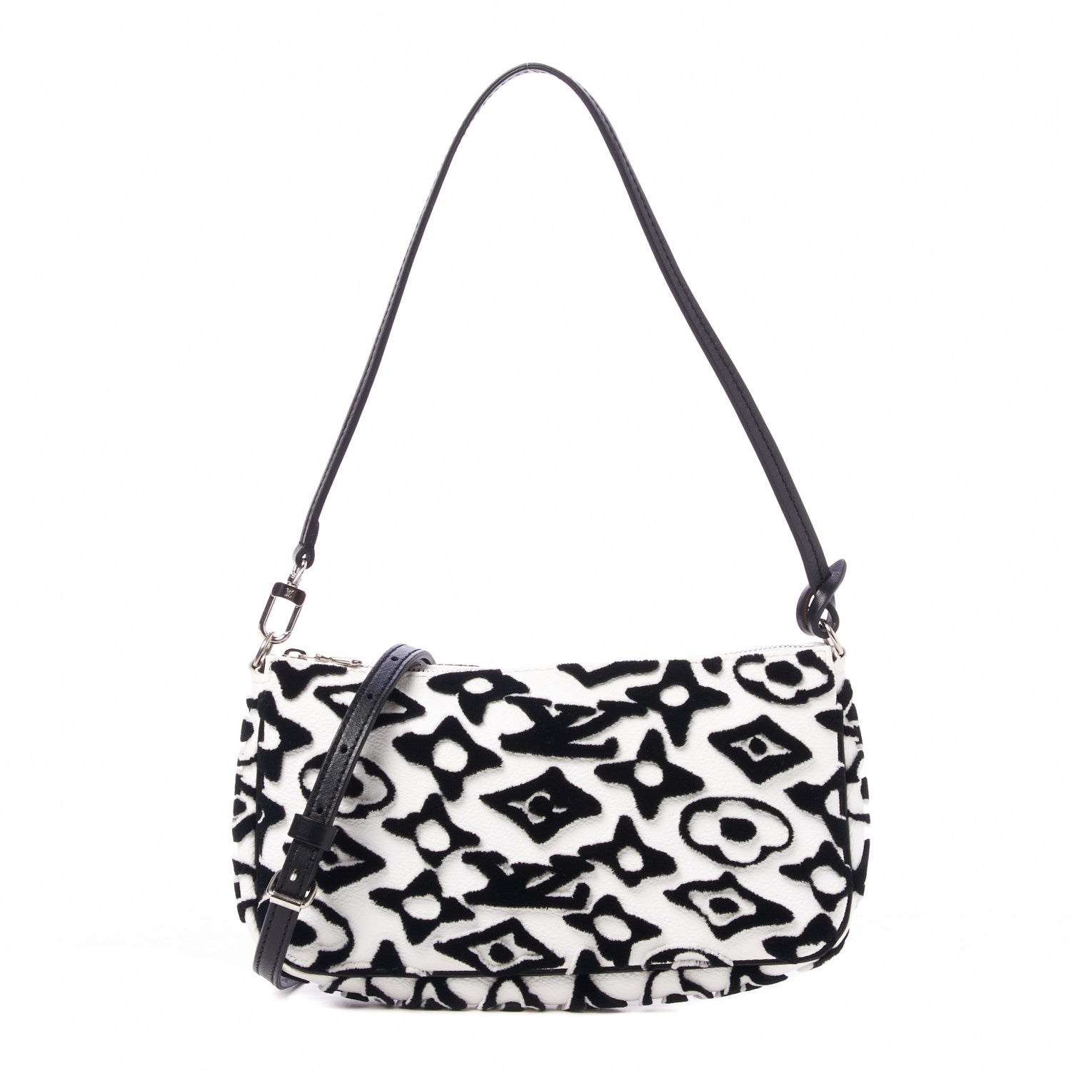 Louis Vuitton X UF Tufted Monogram Pochette Accessories White Black 1 of 9