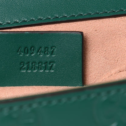 Gucci Guccissima Small Padlock Shoulder Bag Emerald 7 of 11