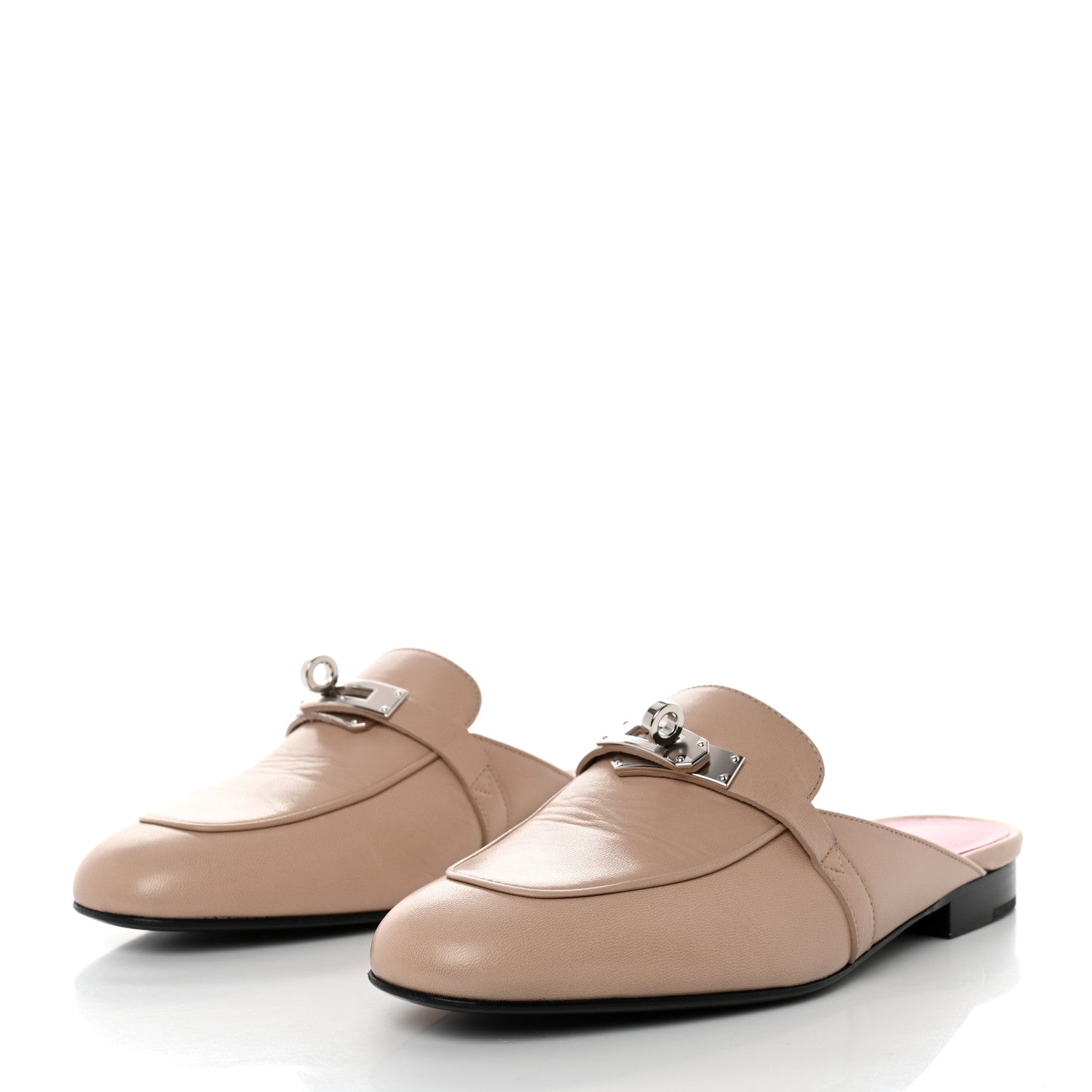 Hermes Calfskin Oz Mules 36 Beige Nude 3 of 9