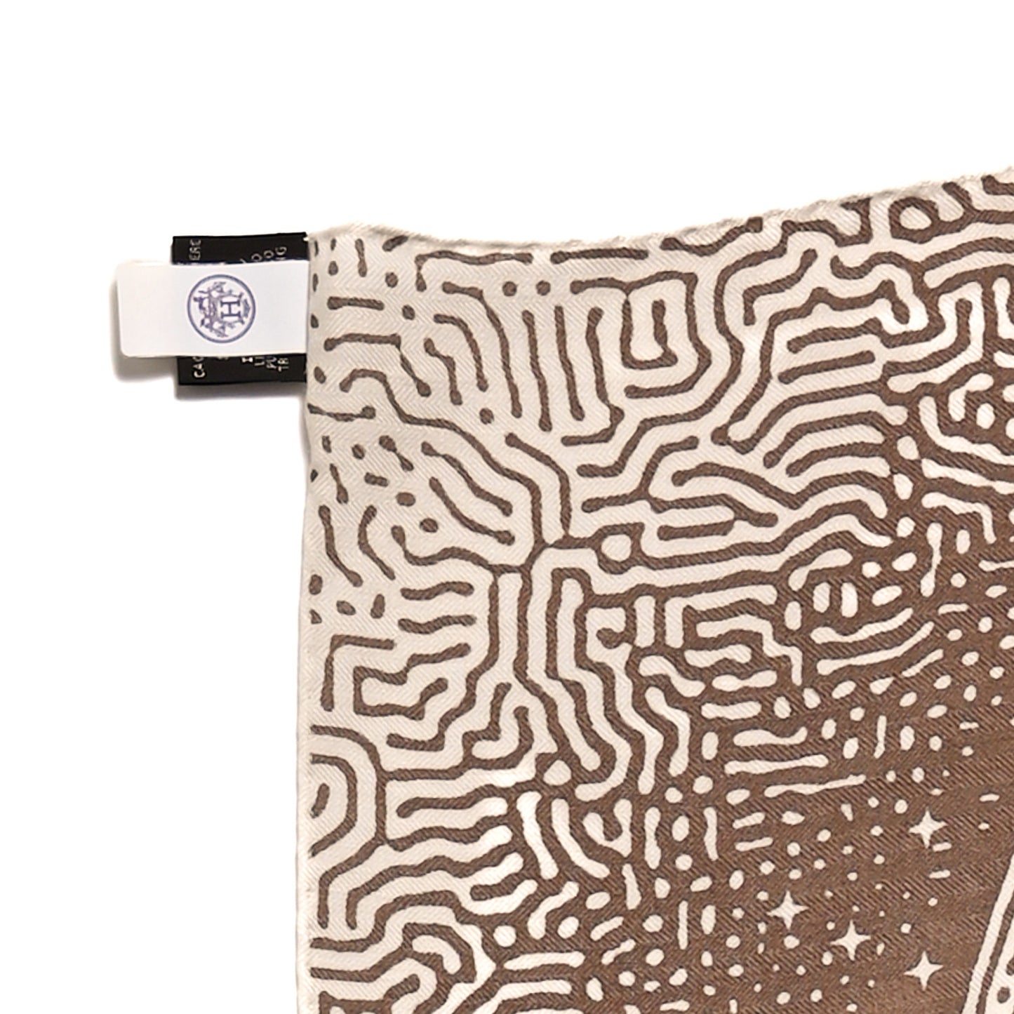 Silk Cashmere Clair De Lune Shawl 140 Camel White