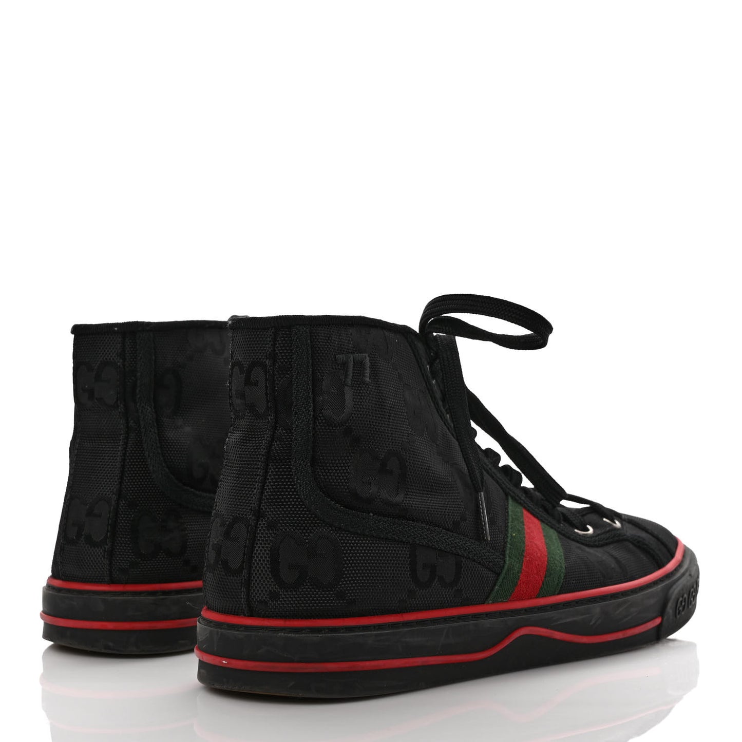 Econyl Nylon Web Monogram Off The Grid Mens 1977 Tennis High Top Sneakers 9 Black