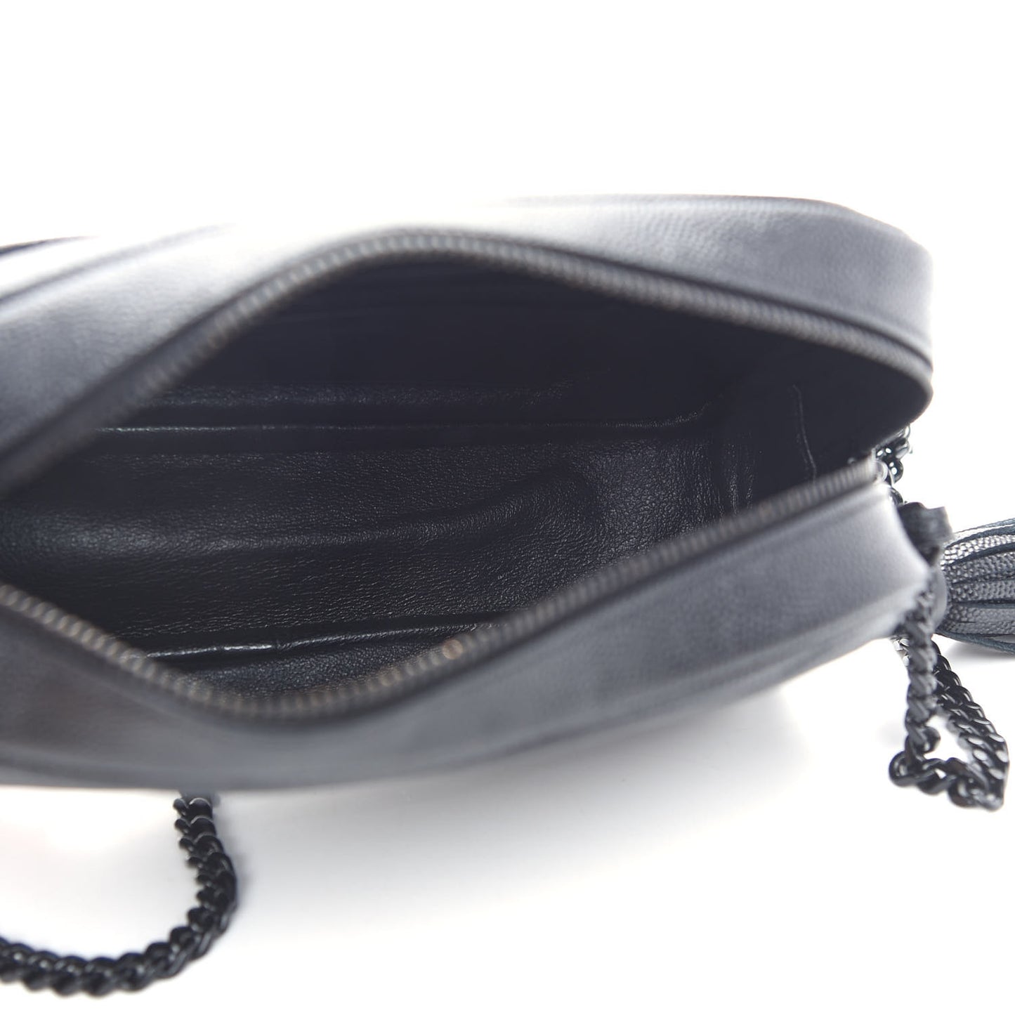 Grain De Poudre Matelasse Monogram Mini Lou Camera Bag Black