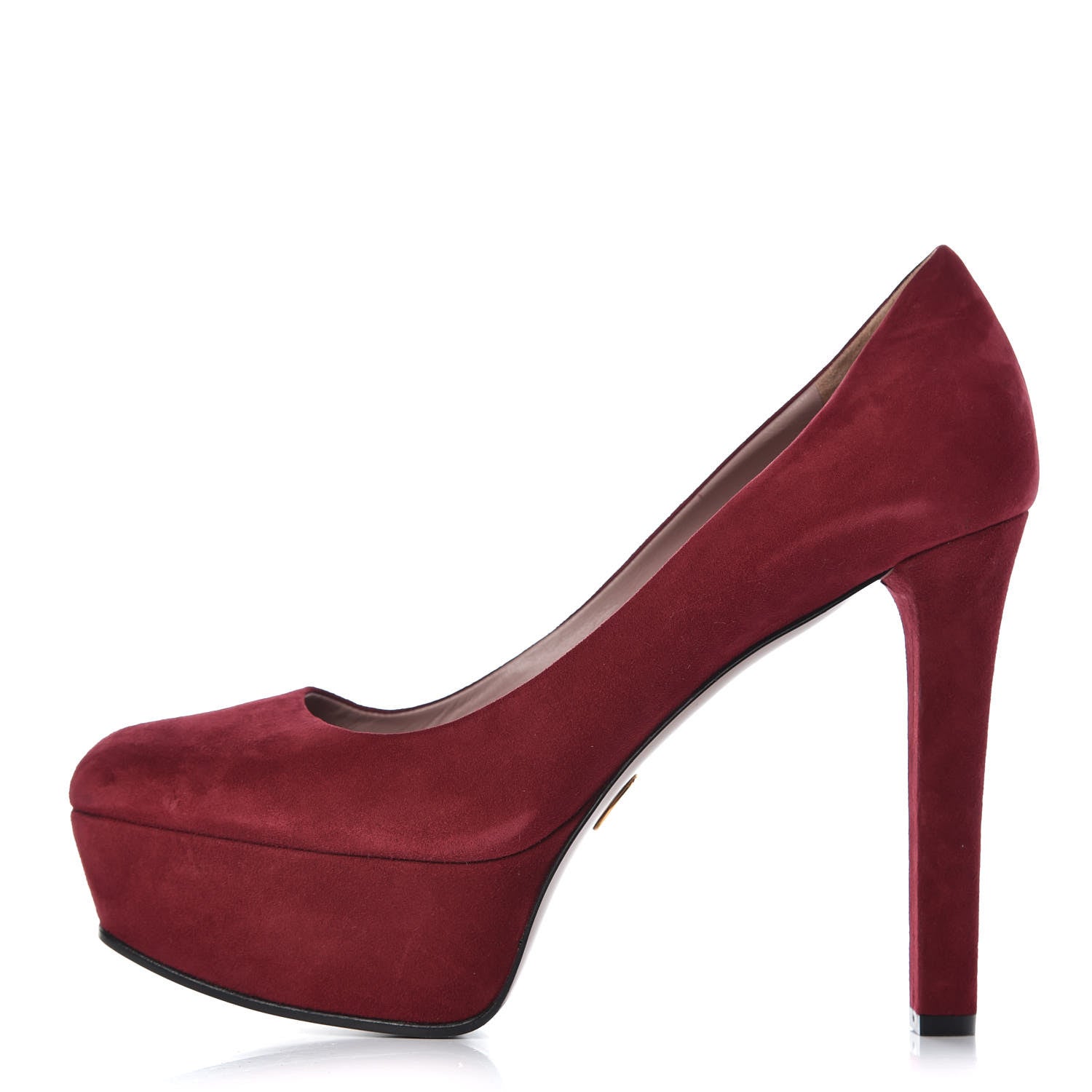 Gucci Kid Scamosciato Platform Pumps 40.5 Red 1 of 12