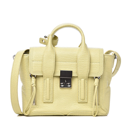 3.1 Phillip Lim 3.1 Textured Calfskin Mini Pashli Satchel Citron 1 of 13
