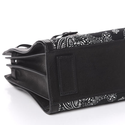 Saint Laurent Calfskin Cotton Bandana Baby Sac De Jour Black 6 of 9