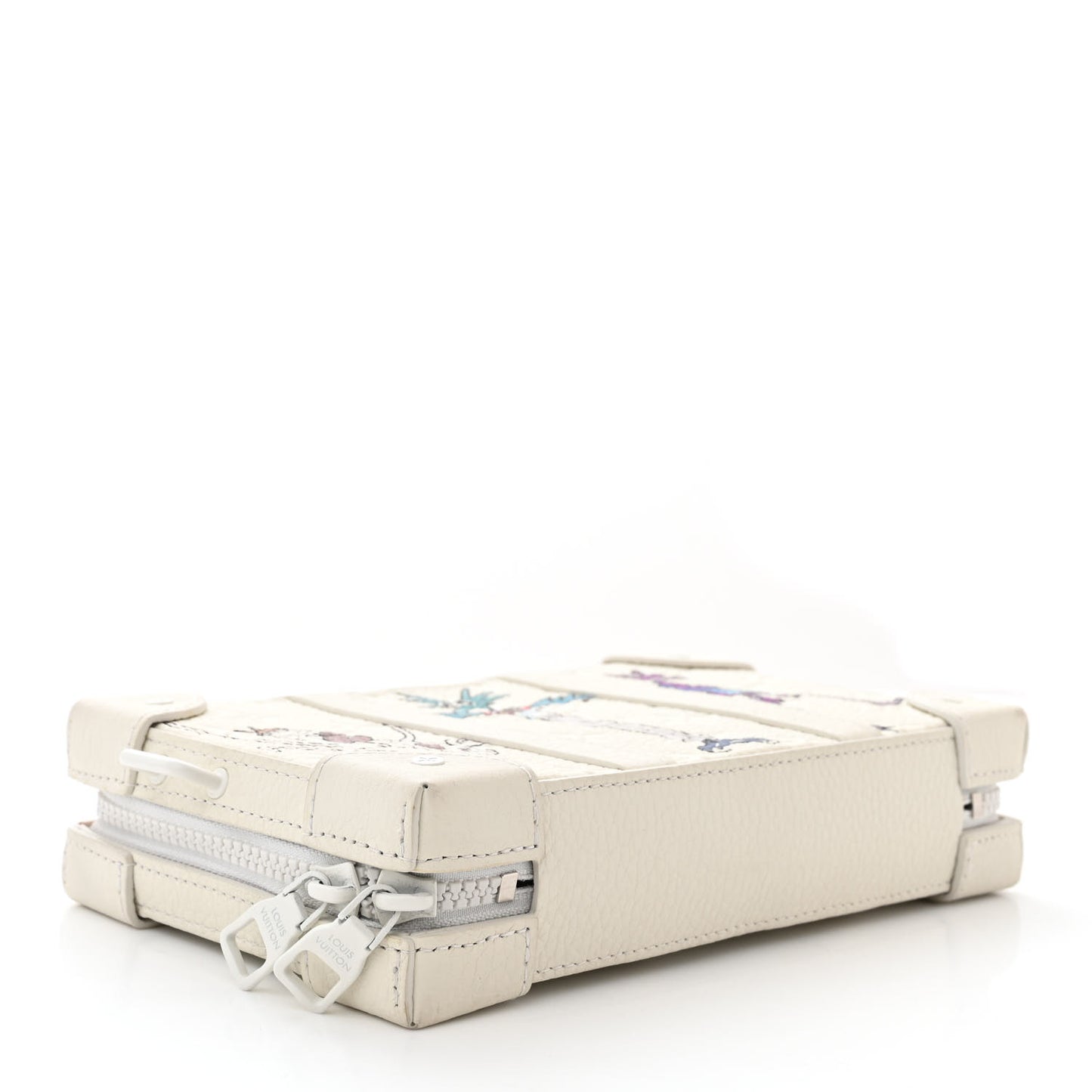 Taurillon Monogram LV Friends Soft Trunk Wallet White