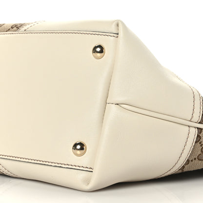 Gucci Monogram Medium New Britt Tote Off White 9 of 9
