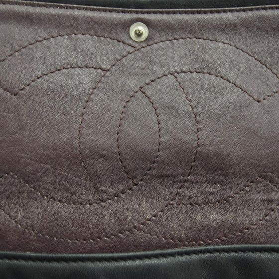 Distressed Leather 2.55 Reissue 227 Jumbo Flap Black