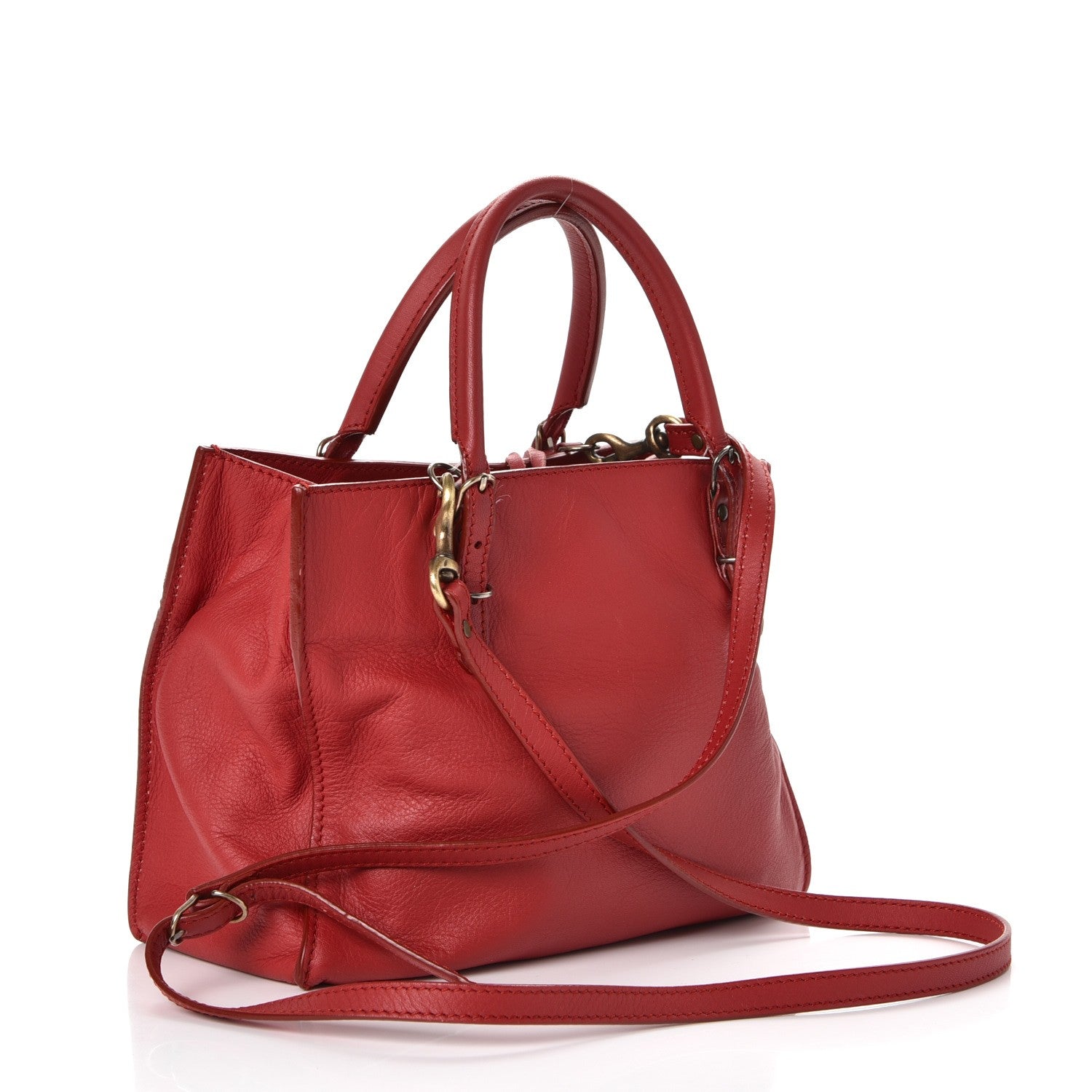 Balenciaga Veau Souple Papier Mini A4 Tote Rouge 3 of 9