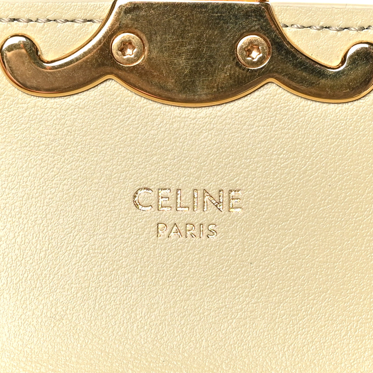 Shiny Calfskin Mini Triomphe Almond Green