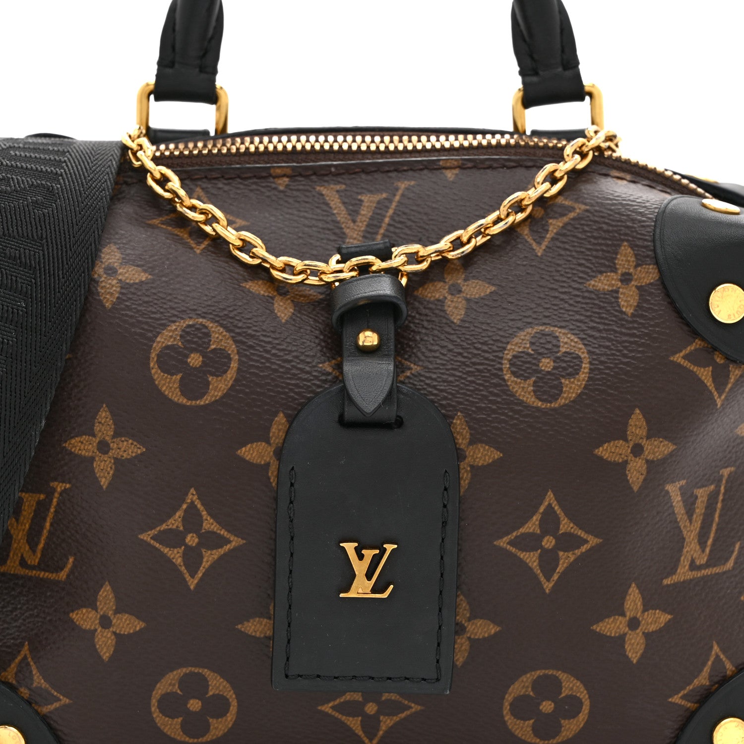 Louis Vuitton Monogram Petite Malle Souple Black 7 of 9