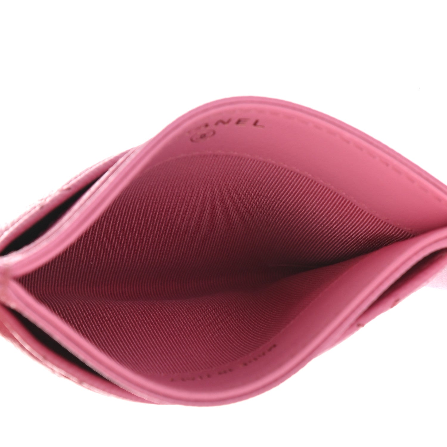 Chanel Caviar Quilted Card Holder Pink 5 of 8