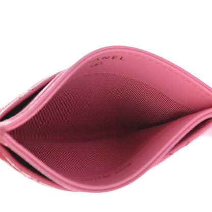 Chanel Caviar Quilted Card Holder Pink 5 of 8