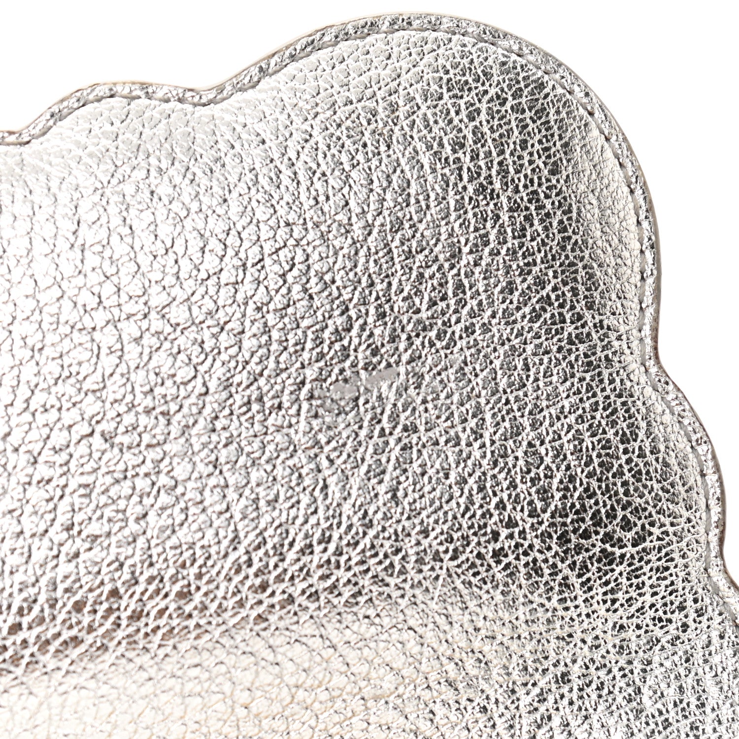 Dolce & Gabbana Metallic Calfskin Crystal Embellished Lucia Shoulder Bag Silver Multicolor 10 of 10