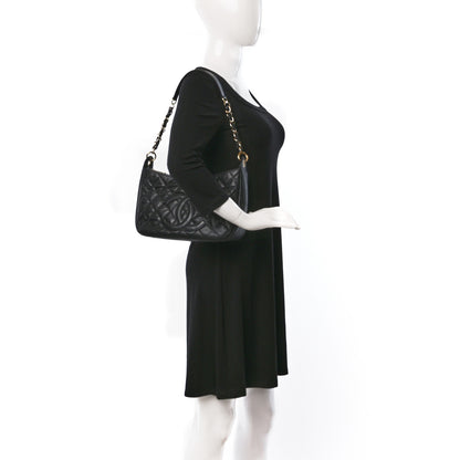 Chanel Caviar Quilted Timeless CC Shoulder Bag Black 2 of 8