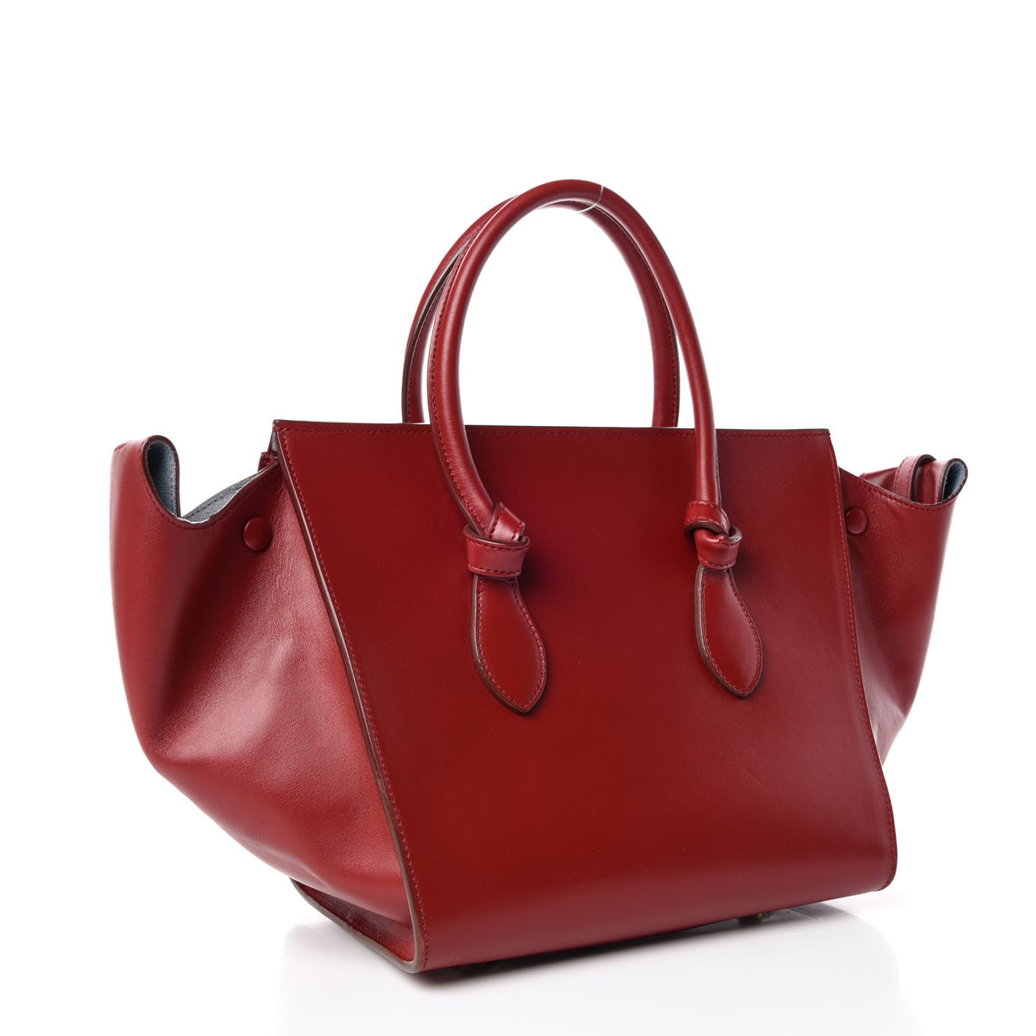 Celine Palmelato Calfskin Mini Tie Knot Tote Red 3 of 11