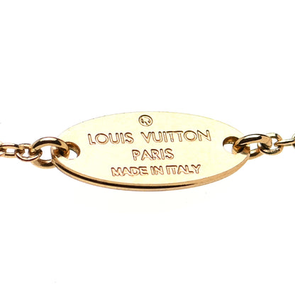 Louis Vuitton Nanogram Name Tag Necklace Gold 7 of 7