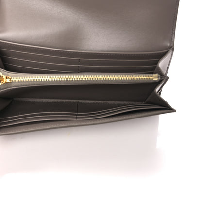 Celine Shiny Calfskin Large Triomphe Wallet Pebble 5 of 9