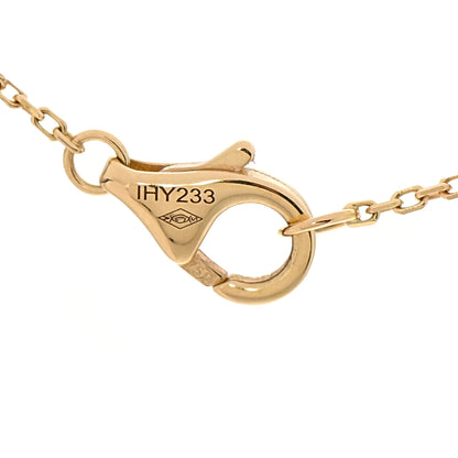 Cartier 18K Yellow Gold Diamond Mother of Pearl XS Amulette de Cartier Pendant Necklace 5 of 6