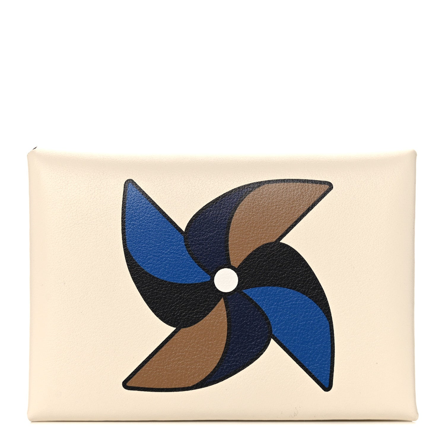 Hermes Swift Moulin à Wind Calvi Duo Card Case Nata 1 of 8