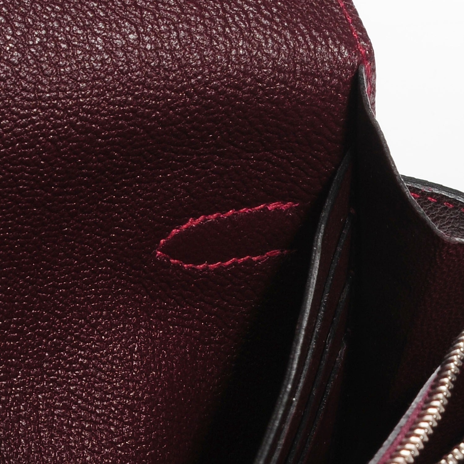 Hermes Chèvre Mysore Kelly Longue Wallet Prune 8 of 15