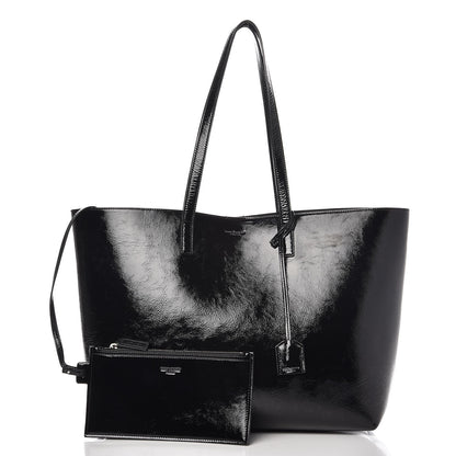 Saint Laurent Patent Calfskin Large Shopping Tote Black 3 of 10