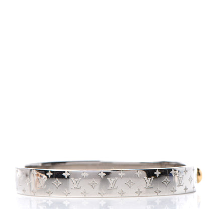 Louis Vuitton Palladium Monogram Nanogram Cuff M 3 of 7