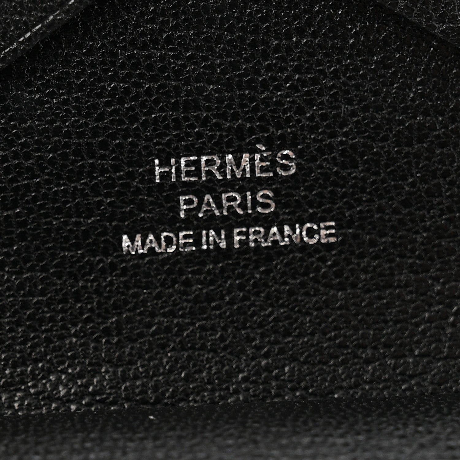 Hermes Chevre Mysore Calvi Duo Card Case Black 6 of 8